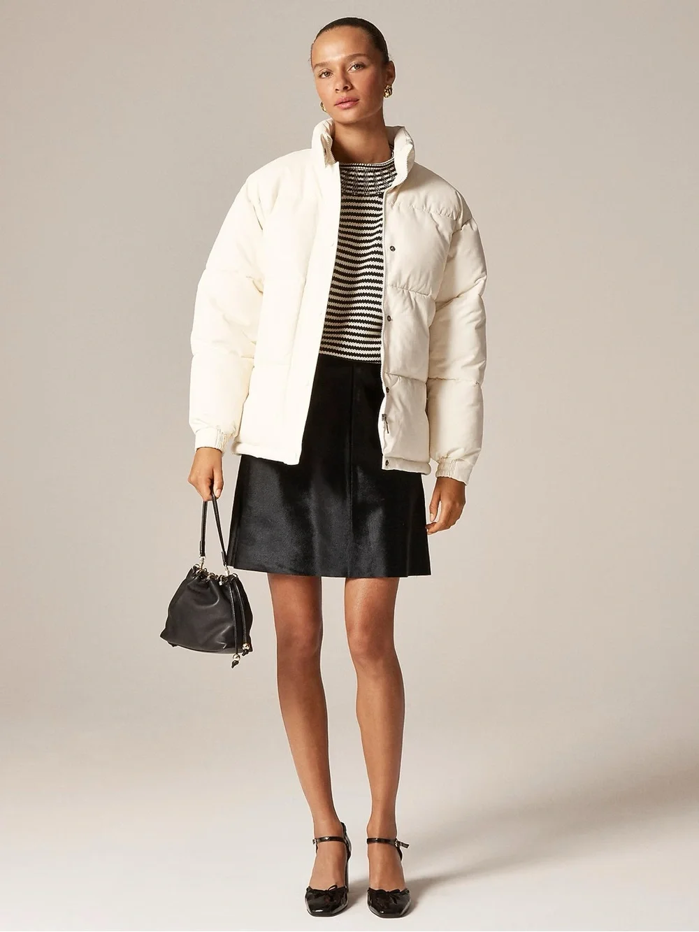 J CREW Collection Fairfax skirt in calf hair Black Size 12 $998 CQ527 - Picture 3 of 9